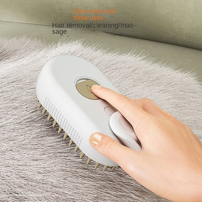 Pet Electric Steam Hair Removal Brush