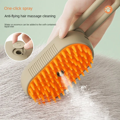 Pet Electric Steam Hair Removal Brush